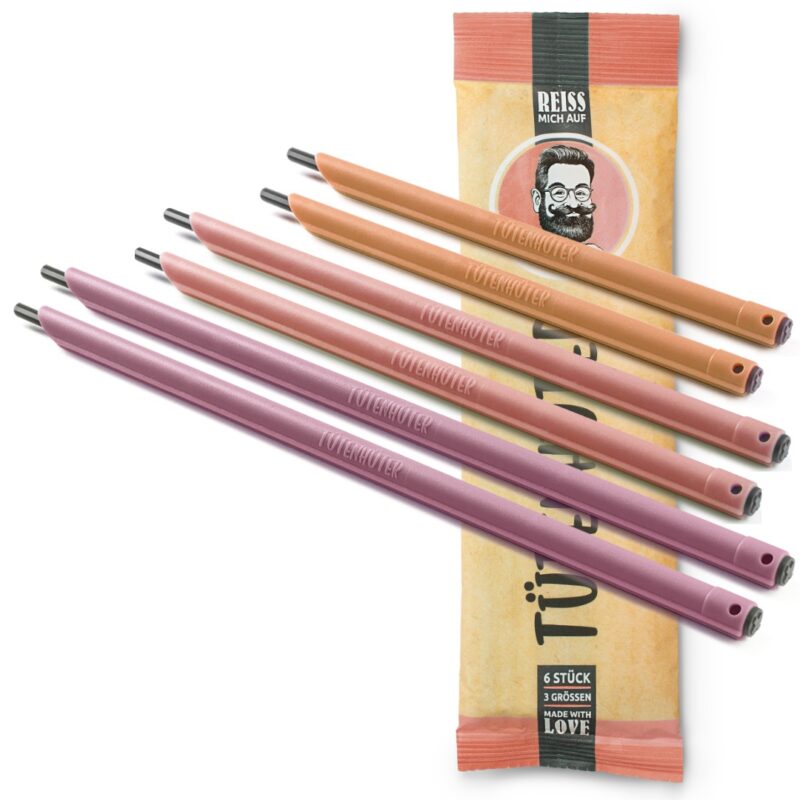 TÜTENHÜTER - 6er Set KORALLROT