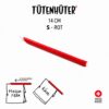 TÜTENHÜTER 14 cm - S - ROT OFFENVERKAUF