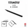 TÜTENHÜTER 14 cm - S - SCHWARZ OFFENVERKAUF