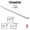 TÜTENHÜTER 22 cm - L - WEISS OFFENVERKAUF